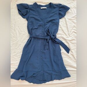 Lucky Brand Blue Button Down Dress